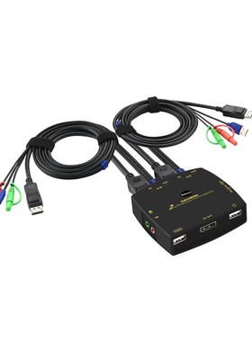 4096x2160 HD 444 KVM Switch DisplayPort Switcher DP KVM Sw