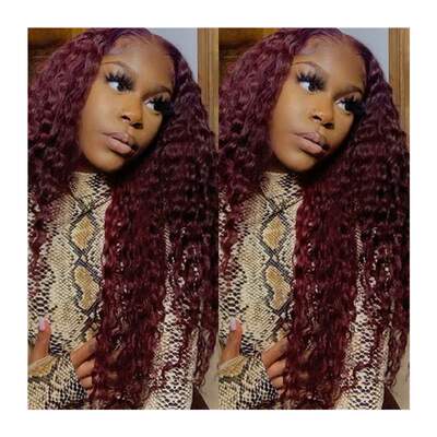 Charisma Deep Wave Synthetic Lace Front Wigs Pre Plucked Nat