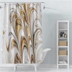 180x180cm Bathroom Set Shower Curtain Non slip Mats Bath Ca