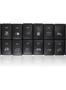 Car LED DRL Power Rearview Mirror Folding Button Front Rear