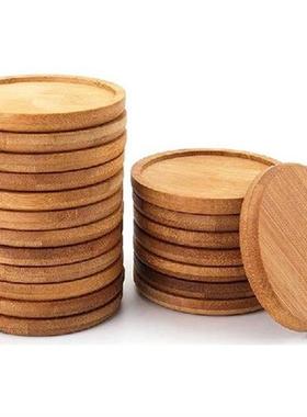 20 Packs Of Bamboo Plant Saucers-3.34 Inch Round Plant