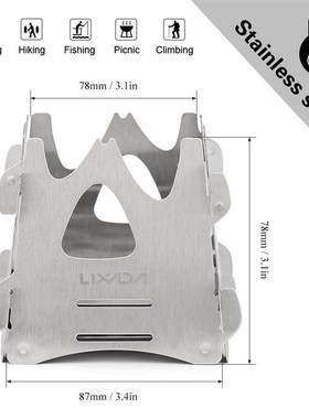 Lixada Outdoor Stove Folding Mini Stove Camping Wood Stove