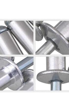 2.4/3.2/4/5mm Aluminium Open End Blind Rivets Set Dome He
