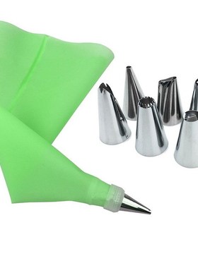 14Pcs/Set Reusable Icing Piping Nozzles Set Pastry Bag DIY C