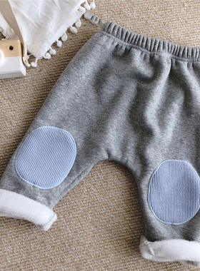 Winter Infant Baby Pants Girl Boys Velvet indoor Keep Warm K