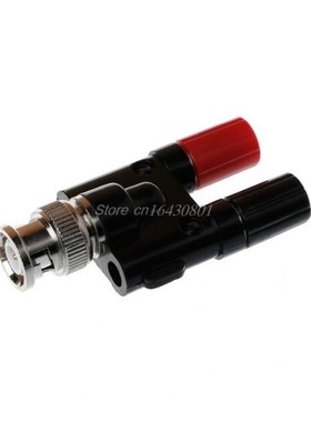 1pc BNC Male to 4MM Twin Dua Binding Posts Banana Plug Jack