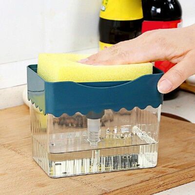 soap box 1 scouring pad Soap Dishwashing Detergent Press