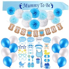 mummy to be shoulder strap baby shower set boy photo props