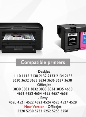 remanufactured 302XL Replacet for HP 302 HP302 XL Ink Cartri