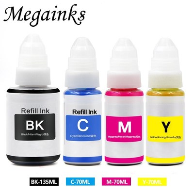 4 Bottle Refill Dye Ink for Canon GI-490 GI-790 GI-890 Pixma