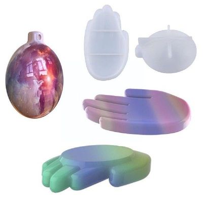 Silicone Mold For Cement Plaster Jewelry Display Tray Hand