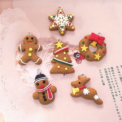 6/11 Pcs Mini Gingerbread Man Christmas Ornaments Deer Snowm