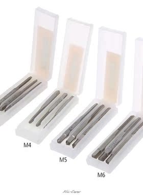 2018 3Pcs/Set M3/M4/M5/M6 HSS Machine Hand Screw Thread Metr