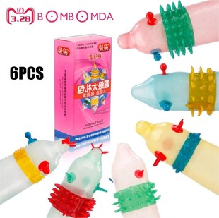 6pcs/Set Super Stimulating Spike Condom G-Spot Vagina Stimul