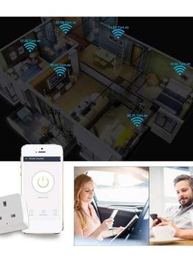 Small British Regulation Wifi Smart Socket 适用于 Home De