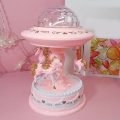 Light Projection Carousel Music Box Lightweight Beautiful