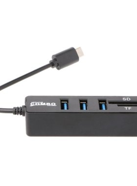 3 Port USB 2.0 Hub USB 3.1 Type C Cable OTG SD/TF Card Reade