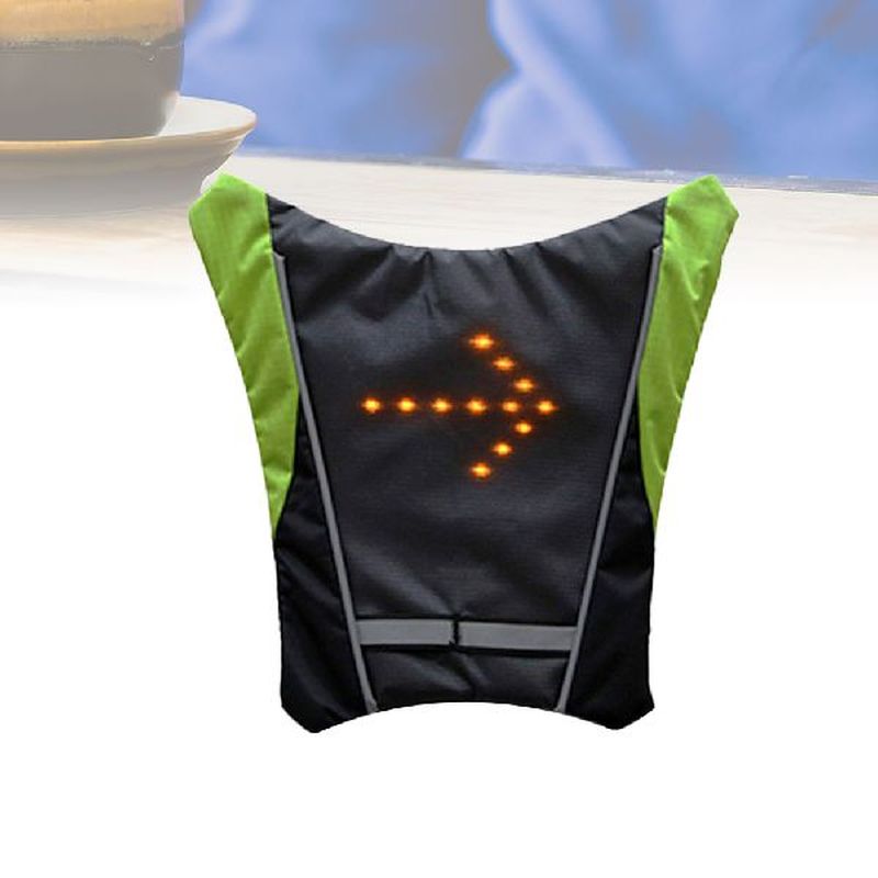 LED Cycling Saddle Vest Charging Turn Signal Direction