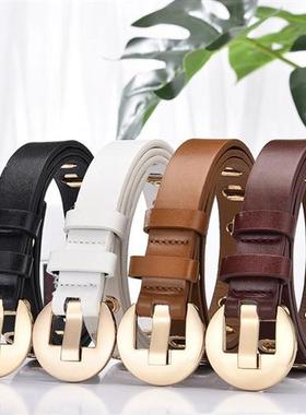 New Grunge Women Belt Adjustable Hole Grunge Punk Belts for