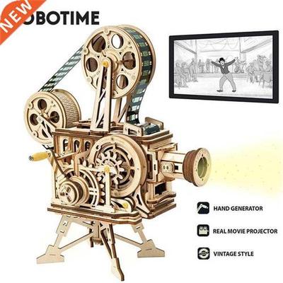 Robotime ROKR Hand Crank Projector Classic Film Vitascope 3