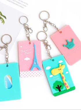 Cute Cartoon Panda Giraffe Office ID Credit Card Badge Holde