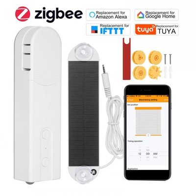 Zigbee/BT Control Smart Blinds Drive Motor Solar Powered Tuy