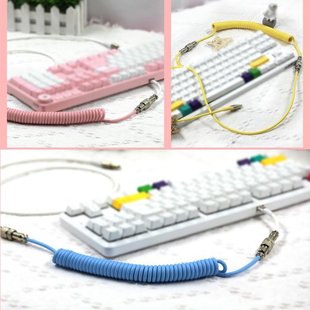 AJAZZ Mechanical Keyboard Coiled Cable Wire Type C Custom Us
