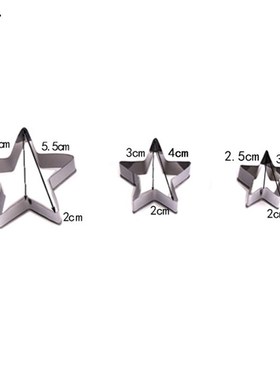 3Pcs Cookie Pastry Maker Portable Dumplings Cutter Stainless