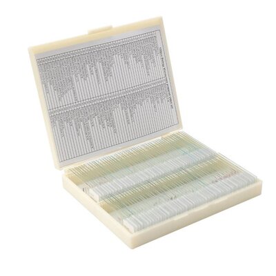 100PCS/Set Biological Glass Sample Prepared Basic Tissues Sc
