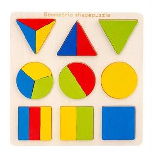 Shape Puzzle For Toddlers Wooden Shapes And Colors Match