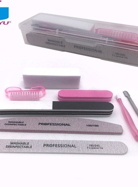 8 Pcs/Set Nail File Buffer UV Gel Polish Buffer Block Clean