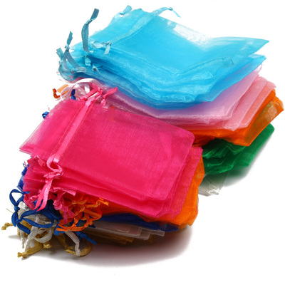 Wholesale 7x9/9x12/10x15/13x18CM Organza Bags Drawable Bags