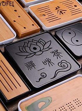 WSHYUFEI  China Bamboo Tray Tea Tray fruit dish Drainage Wat