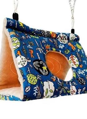 Plush Bird Hammock Winter Warm Bird Nest House Shed Hanging