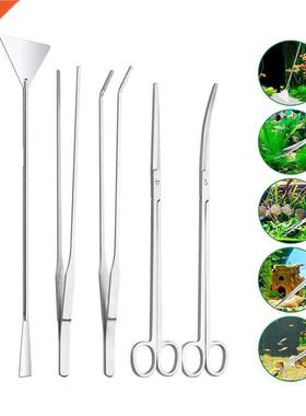 Complete Aquarium Terrarium Set Plant Tweezers Gravel Scisso