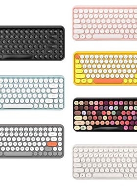 308i Wireless Bluetooth Keyboard Round Key Cap Gaming Keypad