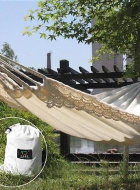 Cm Canvas Cotton Lace Hammock Outdoor Camping Leisure