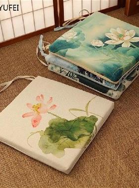 Chinese style dining chair cushion thickening removable and