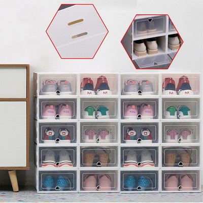 20PCS Thicken Shoes Box Stackable Shoes Container Storage St