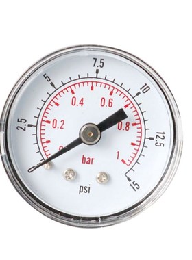 Pressure Gauge 40mm 1/8 BSPT Rear Back 15,30,60.100,160,300