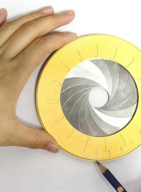 Round Stainless Steel Compas Circle Drawing Rule Measuring T
