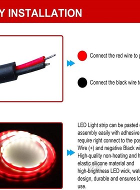 LED Car Door Welcome Light Safety Warning Streamer Lamp Stri