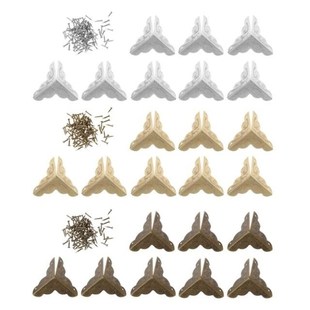 8PC Antique Jewelry Box Corner Feet Leg Wooden Case Corner P