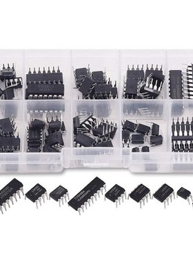 85 Pieces 10 Types Integrated Circuit Chip Assortment Kit, D