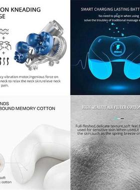 Electric Neck Massager U shaped Pillow Multifunctional Porta
