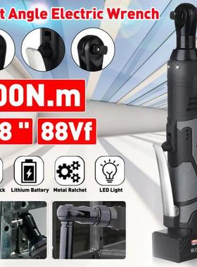Cordless Electric Wrench 3/8 88VF 100N.m Ratchet Rechargeab