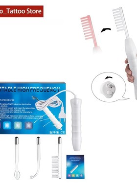 4In 1 High Frequency Electrotherapy Electrode Light Glass Tu