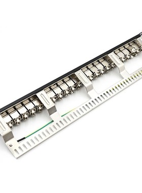 Cat7 Patch Panel 24Port CAT7/CAT6A FTP Patch Panel Full Shie