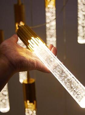 Modern Luxury Crystal Pendant Lamps Home Decor Bedside Hangi