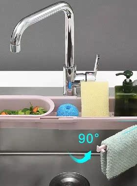 Sink Rack Soap Sponge Holder Kitchen Sinks Organizer